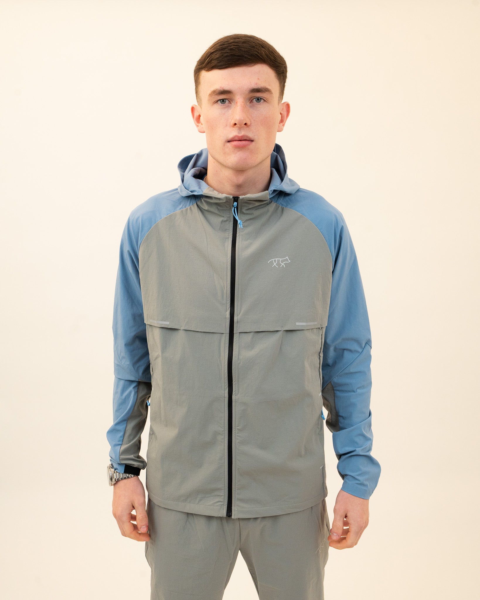 Sphere Galazio Blue/Grey Hooded Jacket