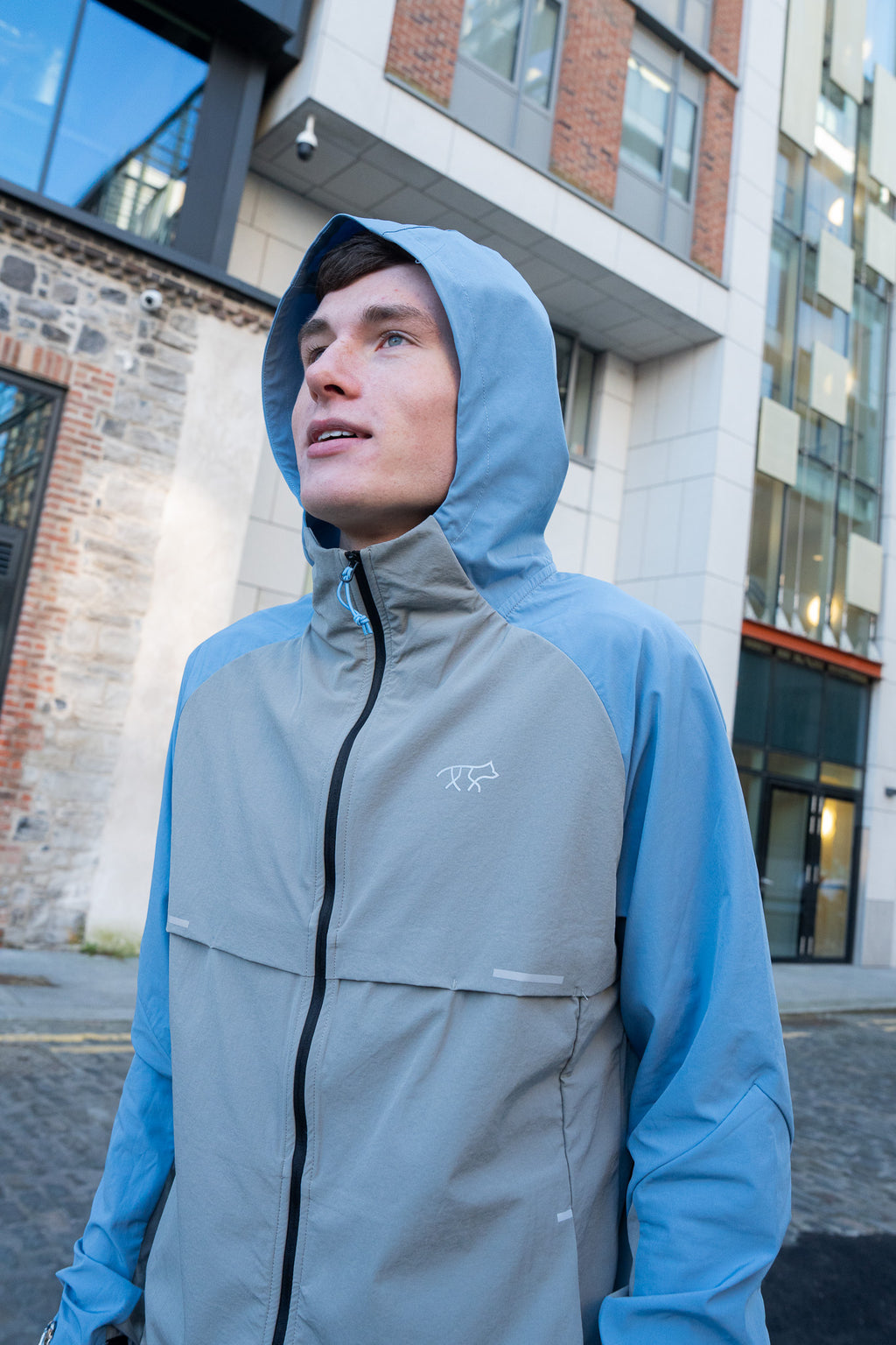 Sphere Galazio Blue/Grey Hooded Jacket